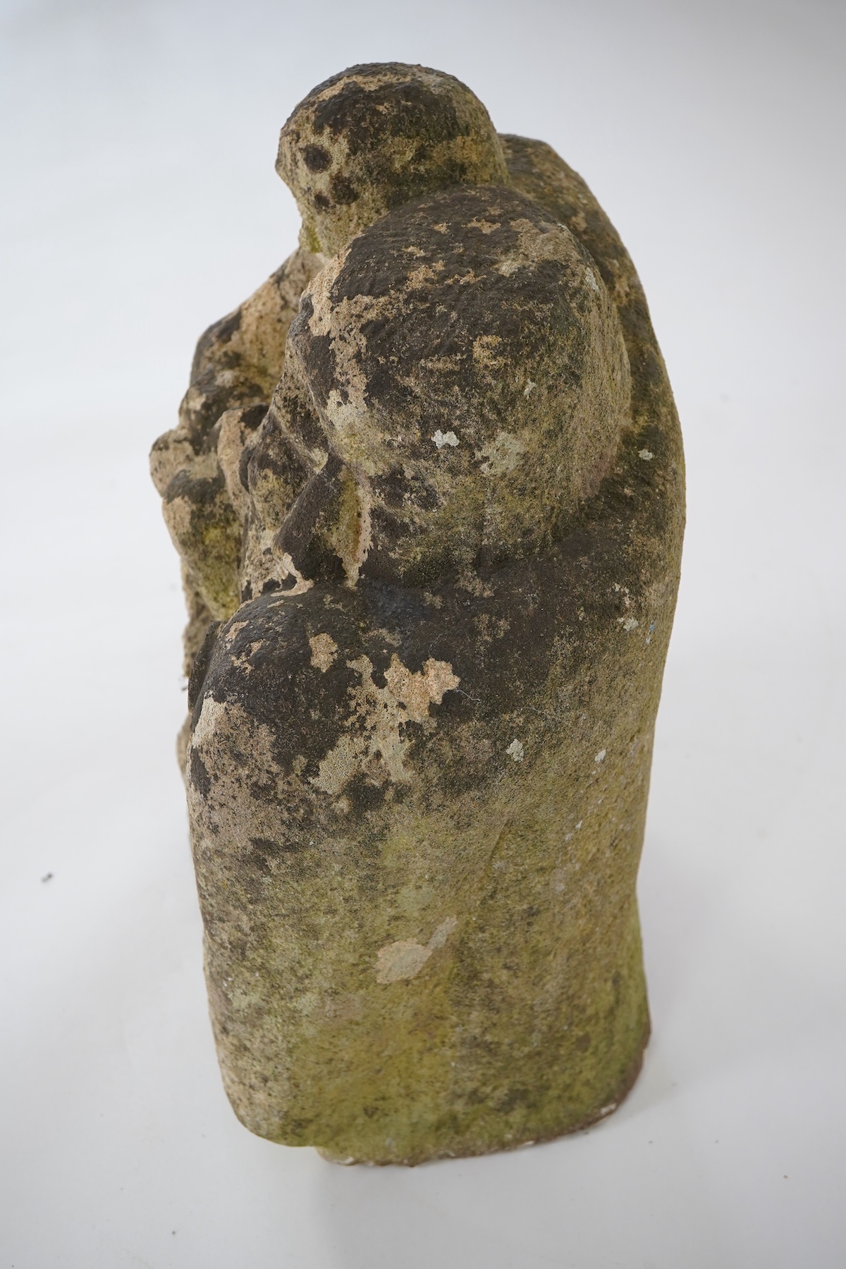 Manner of Ditching School: A limestone Madonna and child group